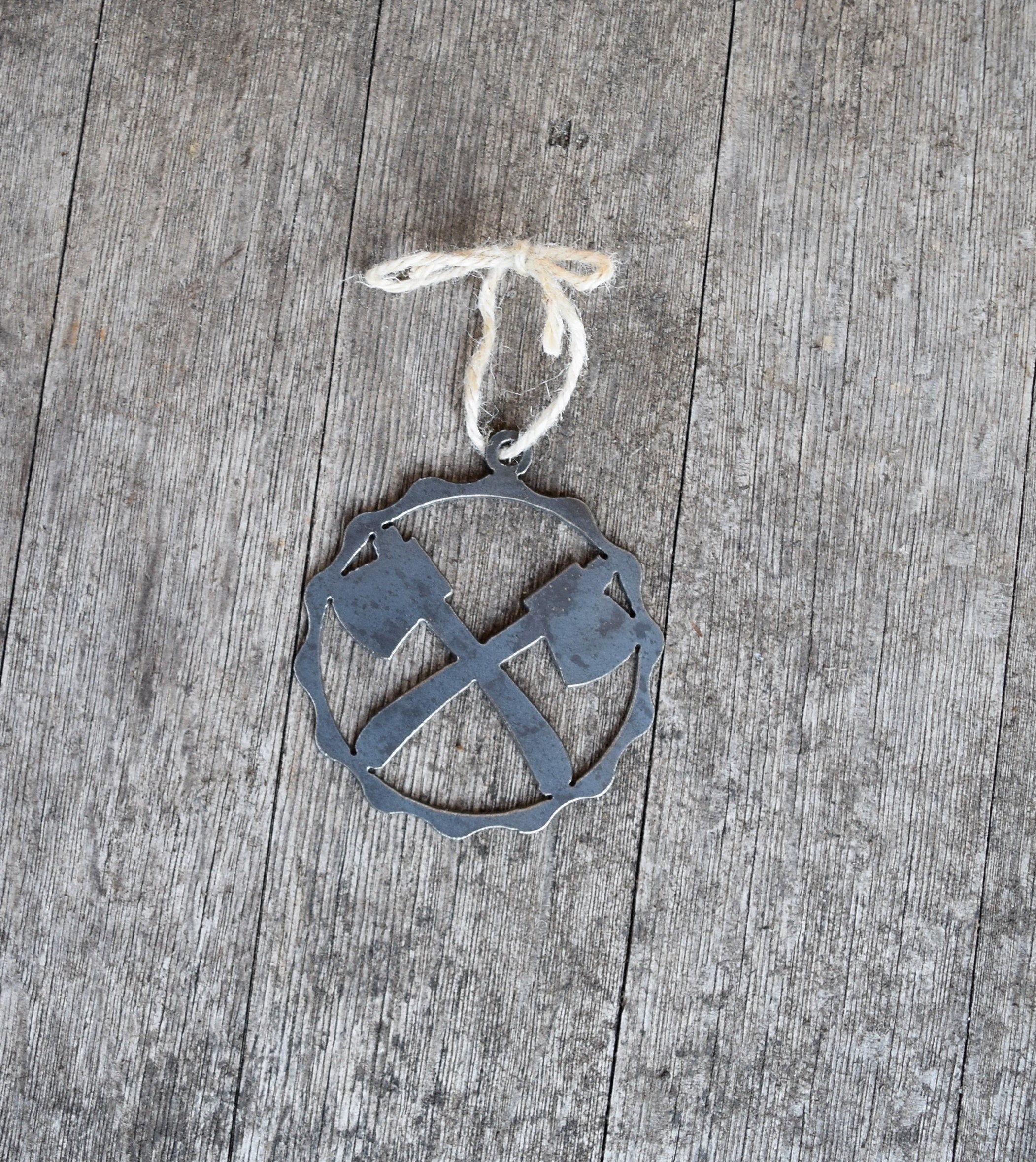 Double Ax Ornament
