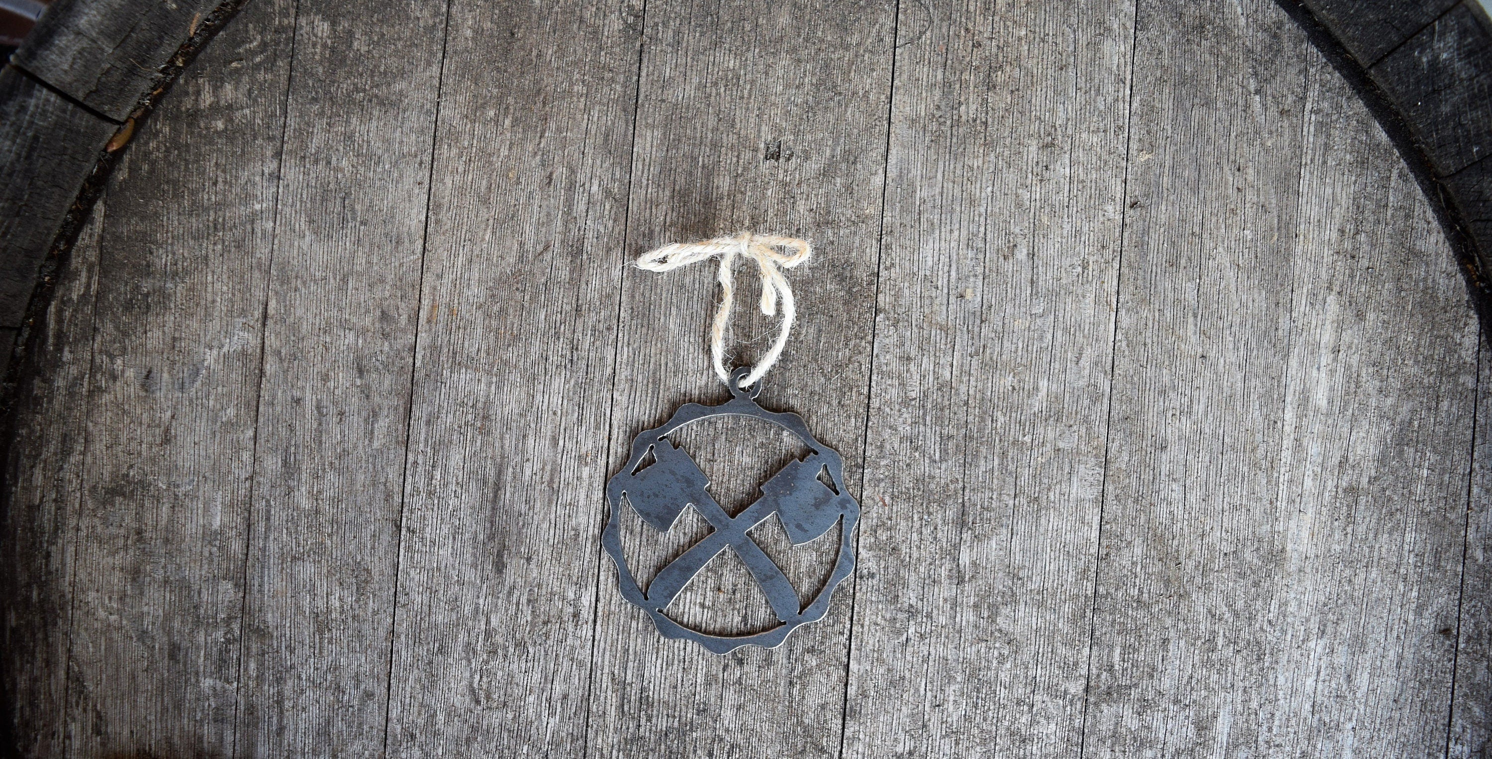 Double Ax Ornament
