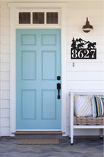 Load image into Gallery viewer, Bear Theme Horizontal Home Address Sign
