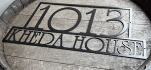 Custom Horizontal Modern Address Sign