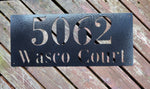 Load image into Gallery viewer, Bodini Font Horizontal Metal Home Address
