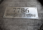 Load image into Gallery viewer, Bodini Font Horizontal Metal Home Address
