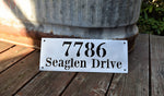 Load image into Gallery viewer, Bodini Font Horizontal Metal Home Address
