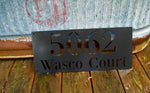 Load image into Gallery viewer, Bodini Font Horizontal Metal Home Address
