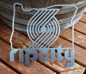 Rip City Portland Trailblazers Metal Sign