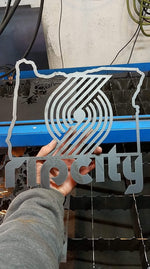 Load image into Gallery viewer, Rip City Portland Trailblazers Metal Sign
