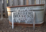 Load image into Gallery viewer, Custom Metal Rose-Flourish (staked) Garden Sign
