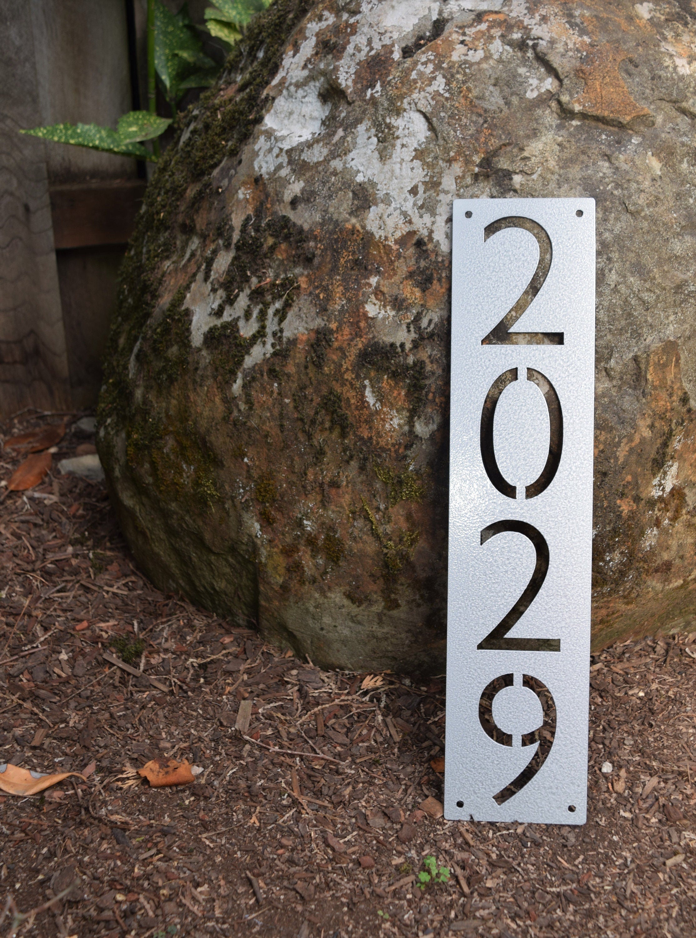 Vertical Modern Address Sign