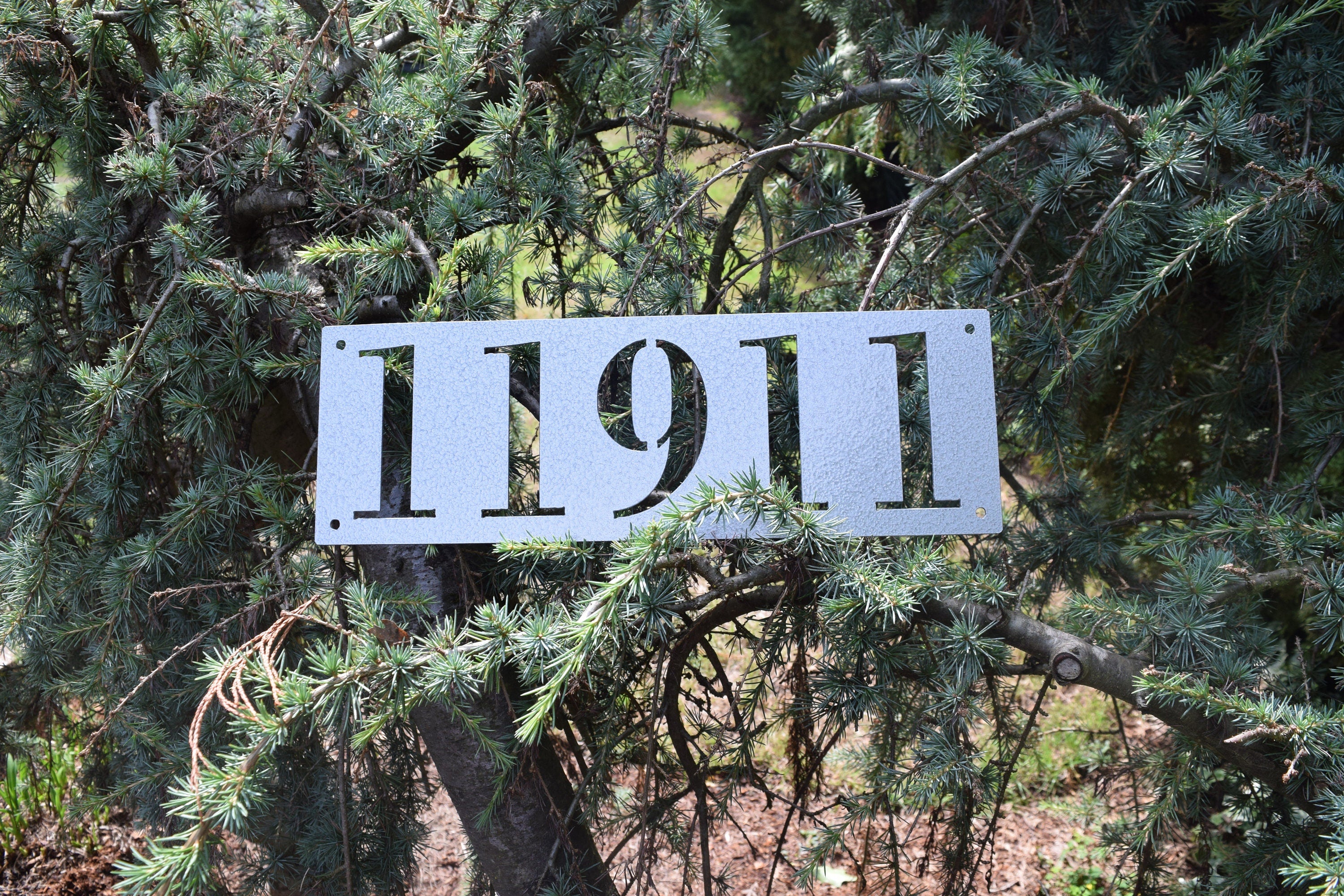 Metal Horizontal Home Address Sign