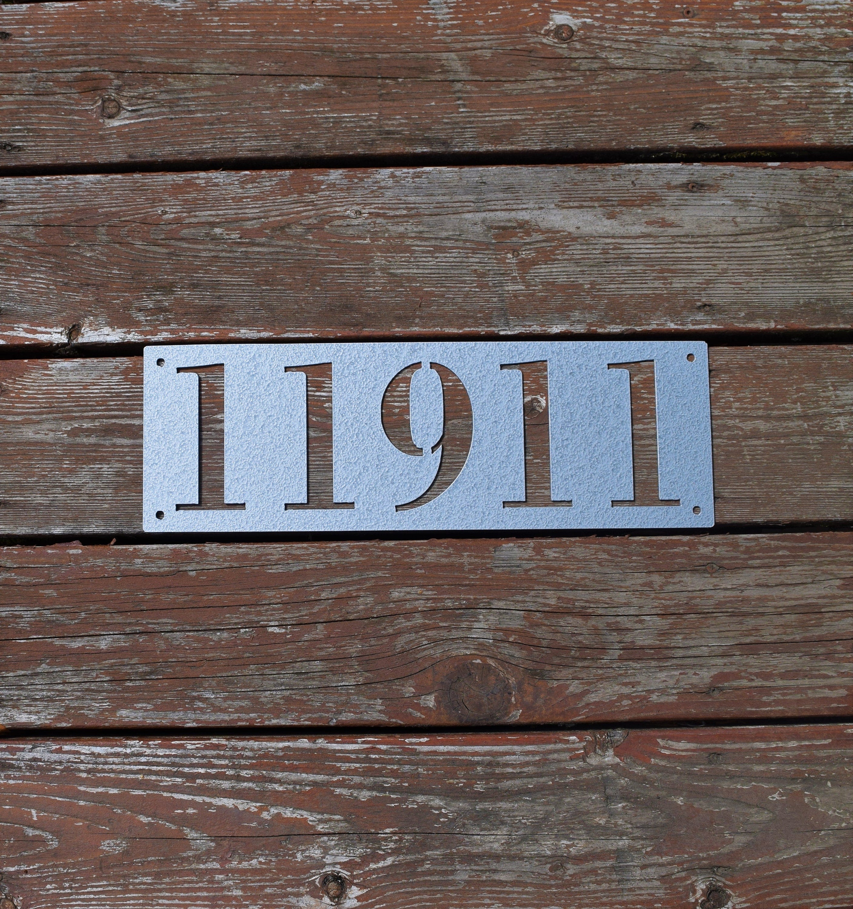 Metal Horizontal Home Address Sign