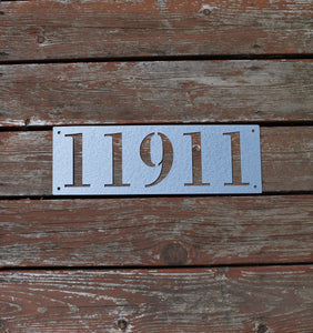 Metal Horizontal Home Address Sign