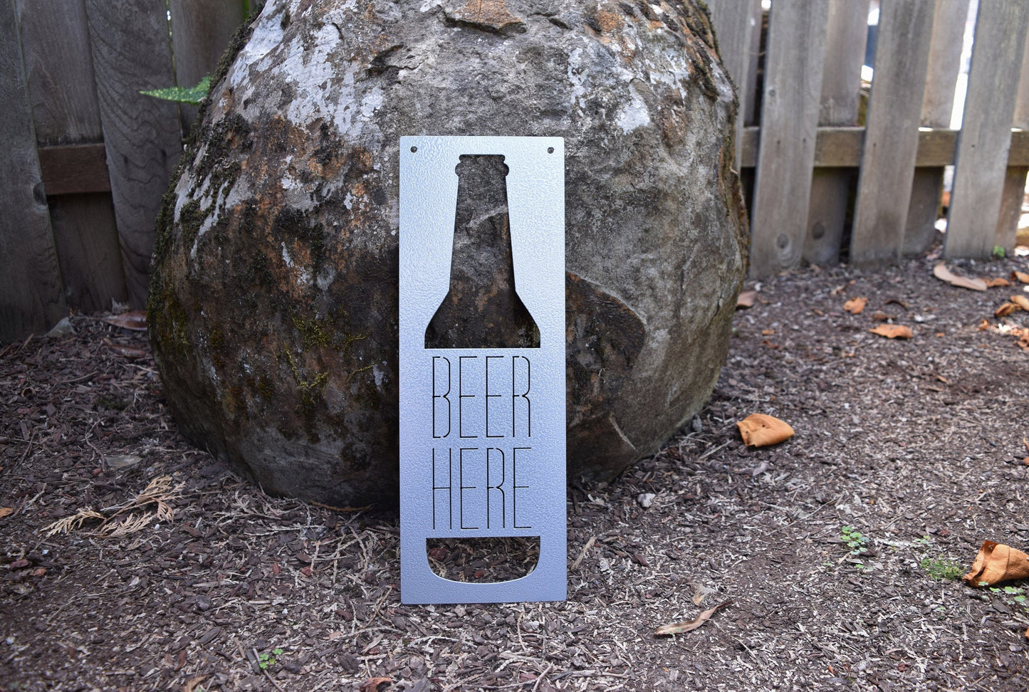 Beer Here Metal Sign