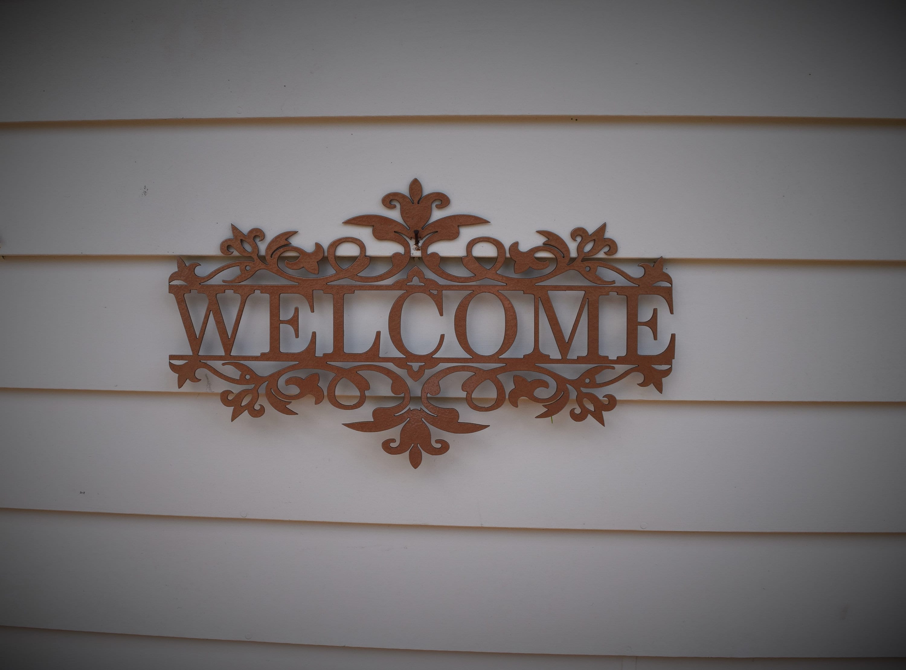 Personalized Metal Flourished Name Sign