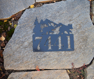 Bear Theme Horizontal Home Address Sign