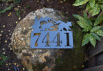 Load image into Gallery viewer, Bear Theme Horizontal Home Address Sign
