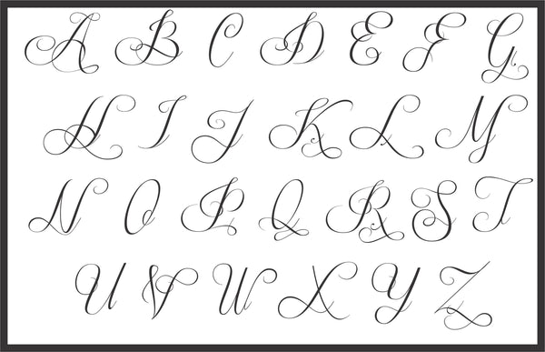 Fancy Script Lettering