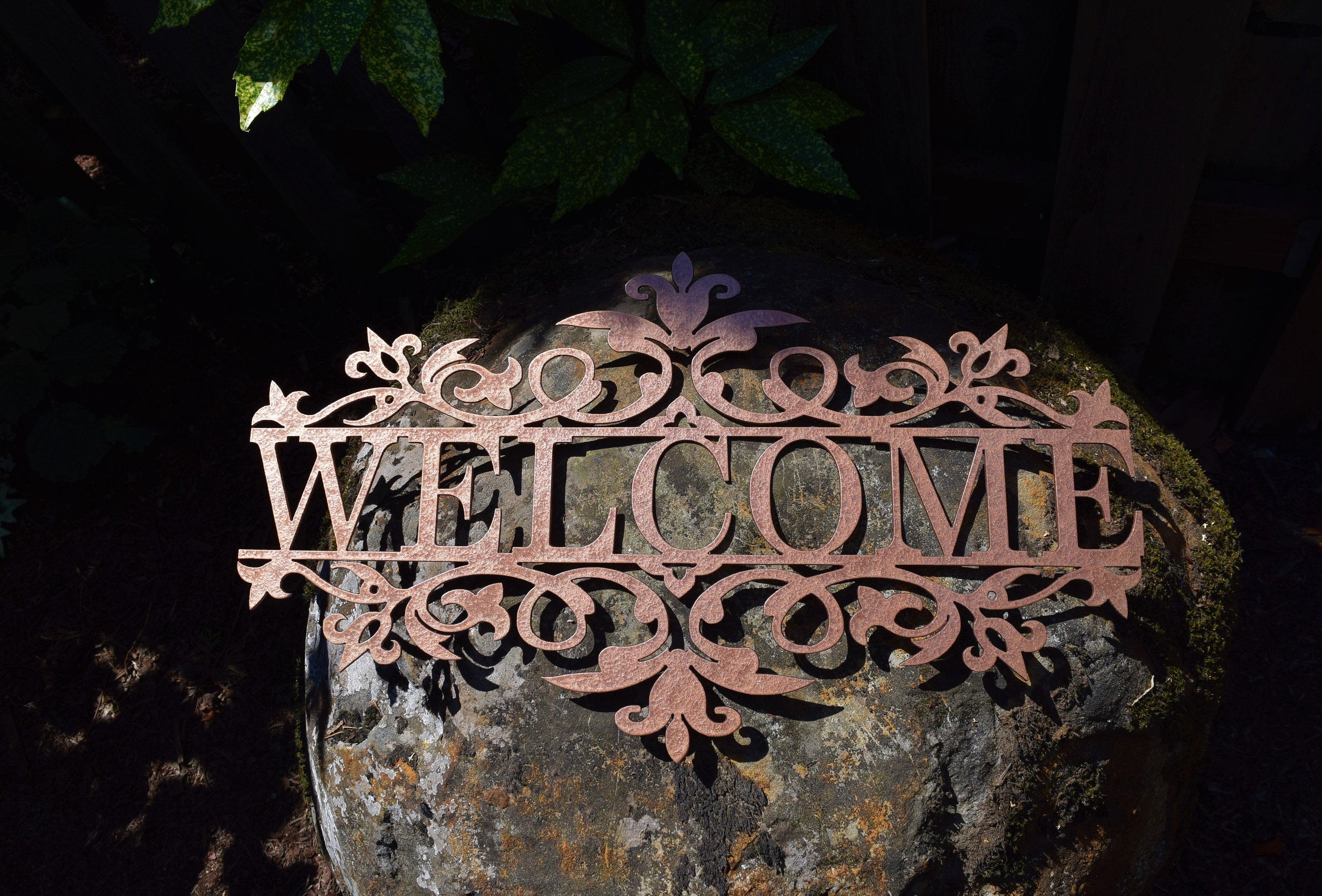 Personalized Metal Flourished Name Sign