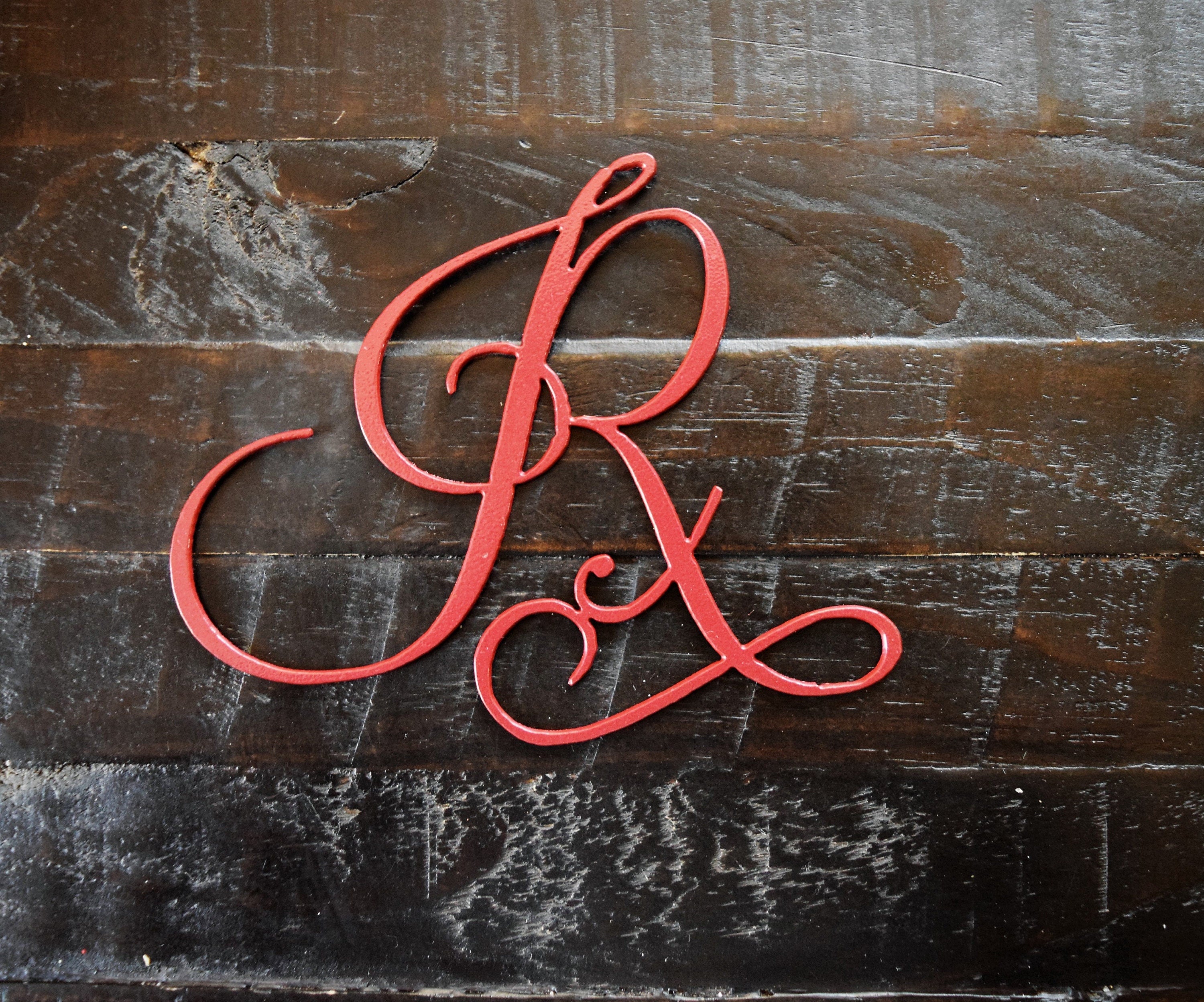 Fancy Script Letter Ornaments