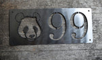 Load image into Gallery viewer, Panda Theme Horizontal Home Address Sign
