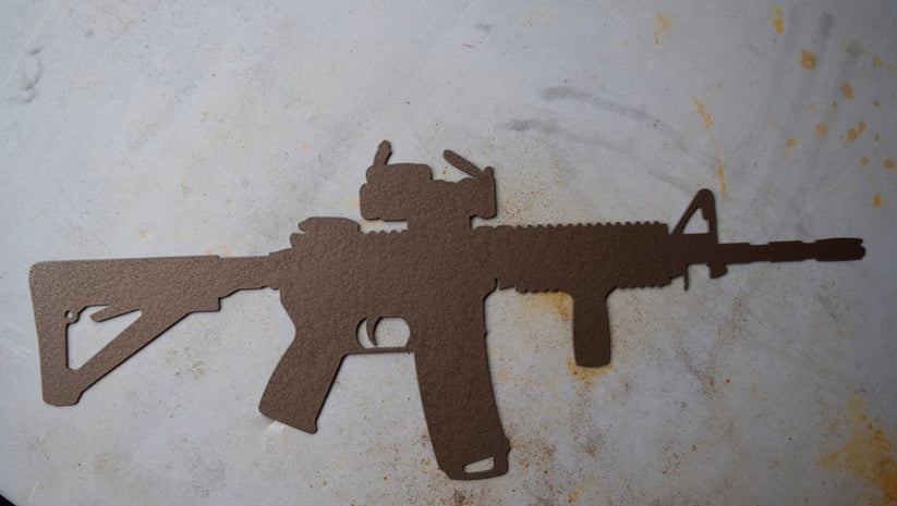 AR-15 Metal Gun Sign – CCR Custom Metals, LLC