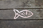 Load image into Gallery viewer, Jesus Fish Metal Sign
