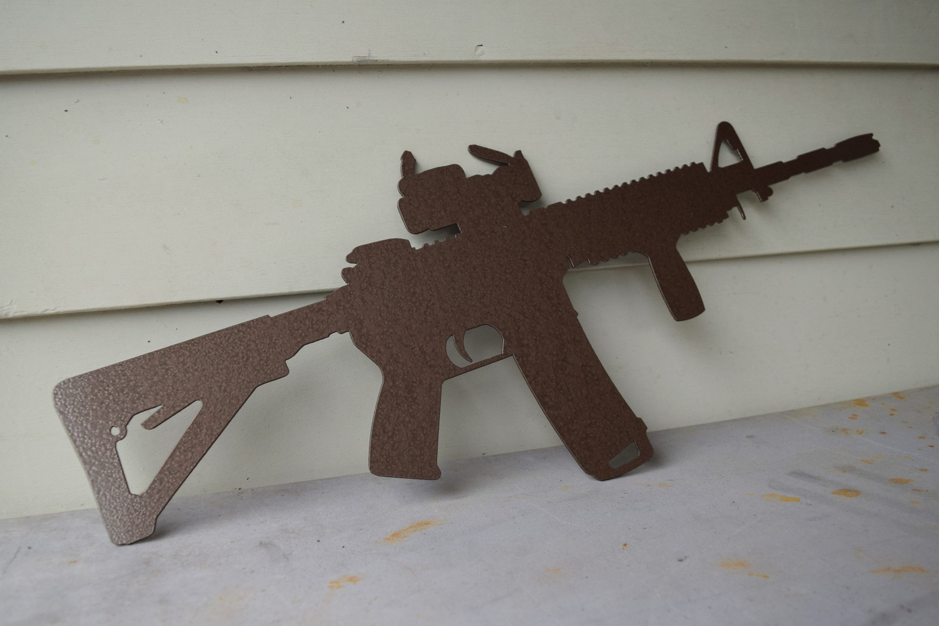 AR-15 Metal Gun Sign β CCR Custom Metals, LLC