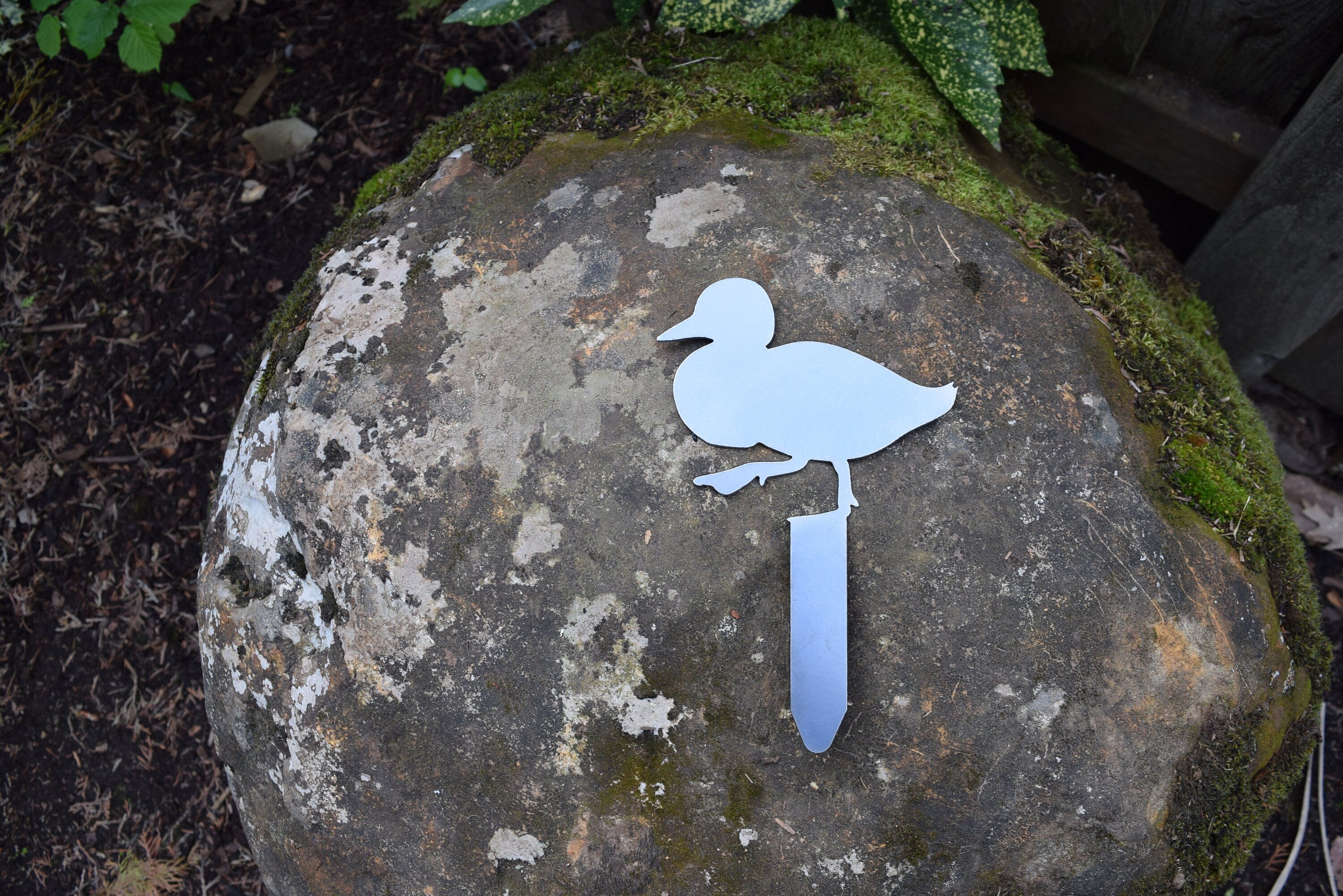 Metal Ducklings Yard Stakes