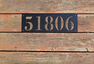 Metal Horizontal Home Address Sign