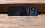 Load image into Gallery viewer, Metal Horizontal Home Address Sign Modern Font
