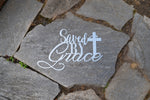 Load image into Gallery viewer, Saved By Grace Metal Sign
