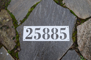 Metal Horizontal Home Address Sign