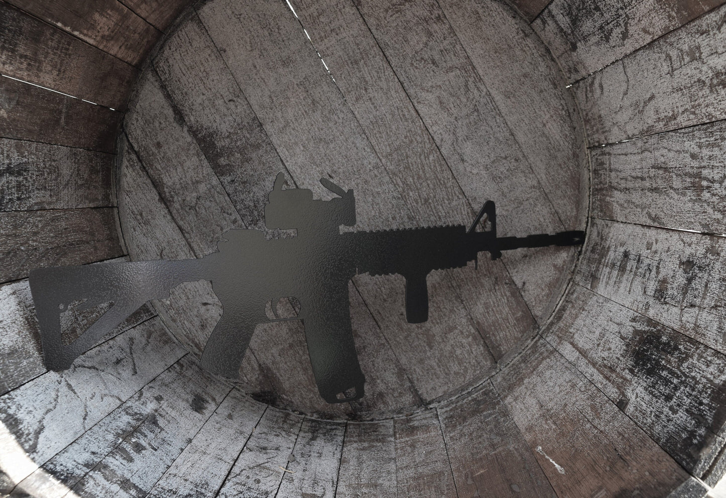 AR-15 Metal Gun Sign