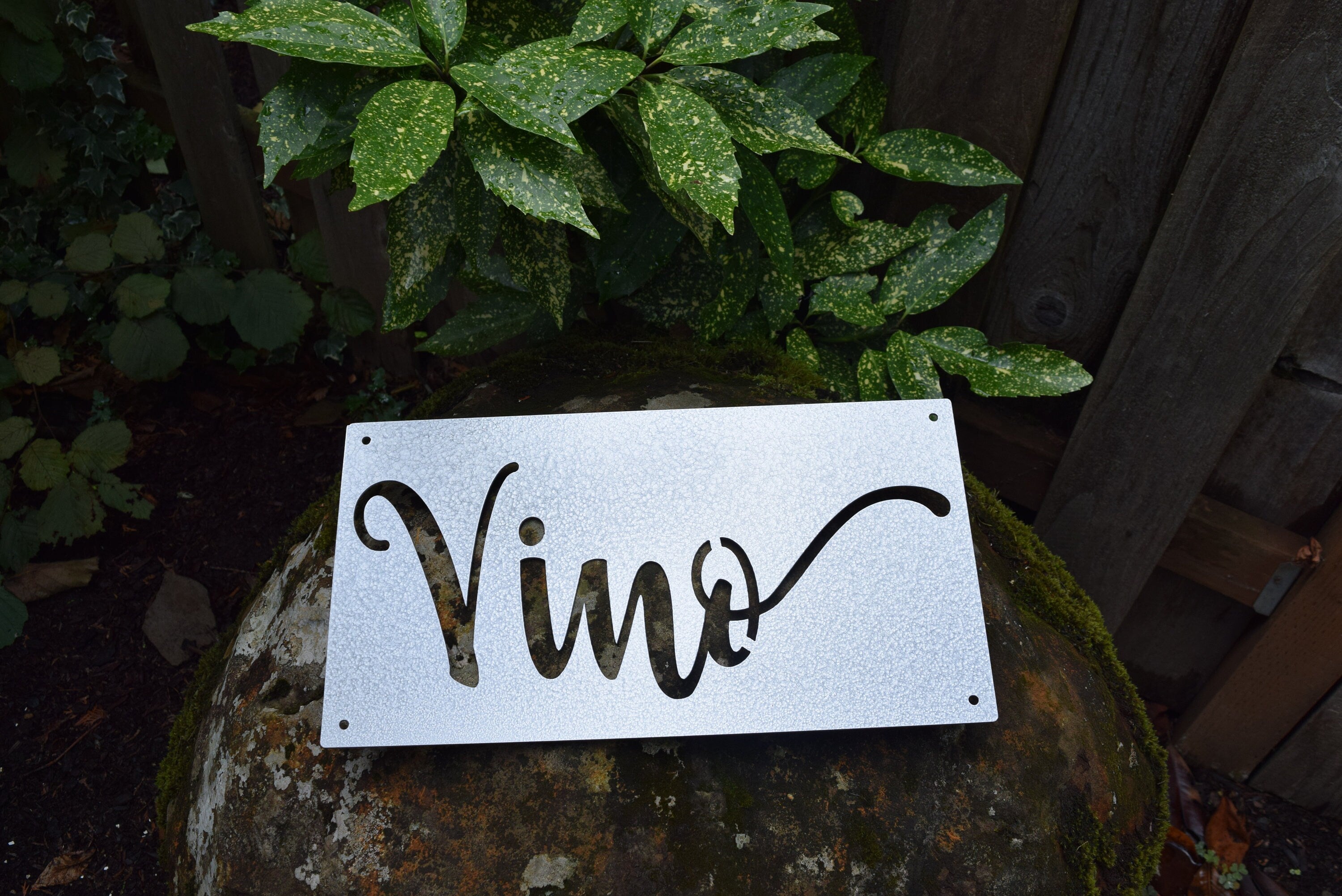Wine Script Sign