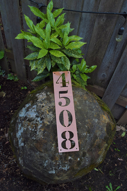 4.5" Vertical Address Sign
