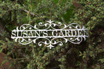 Load image into Gallery viewer, Custom Metal Flourished Garden sign
