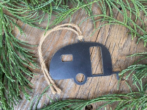 Vintage Camper Metal Ornament