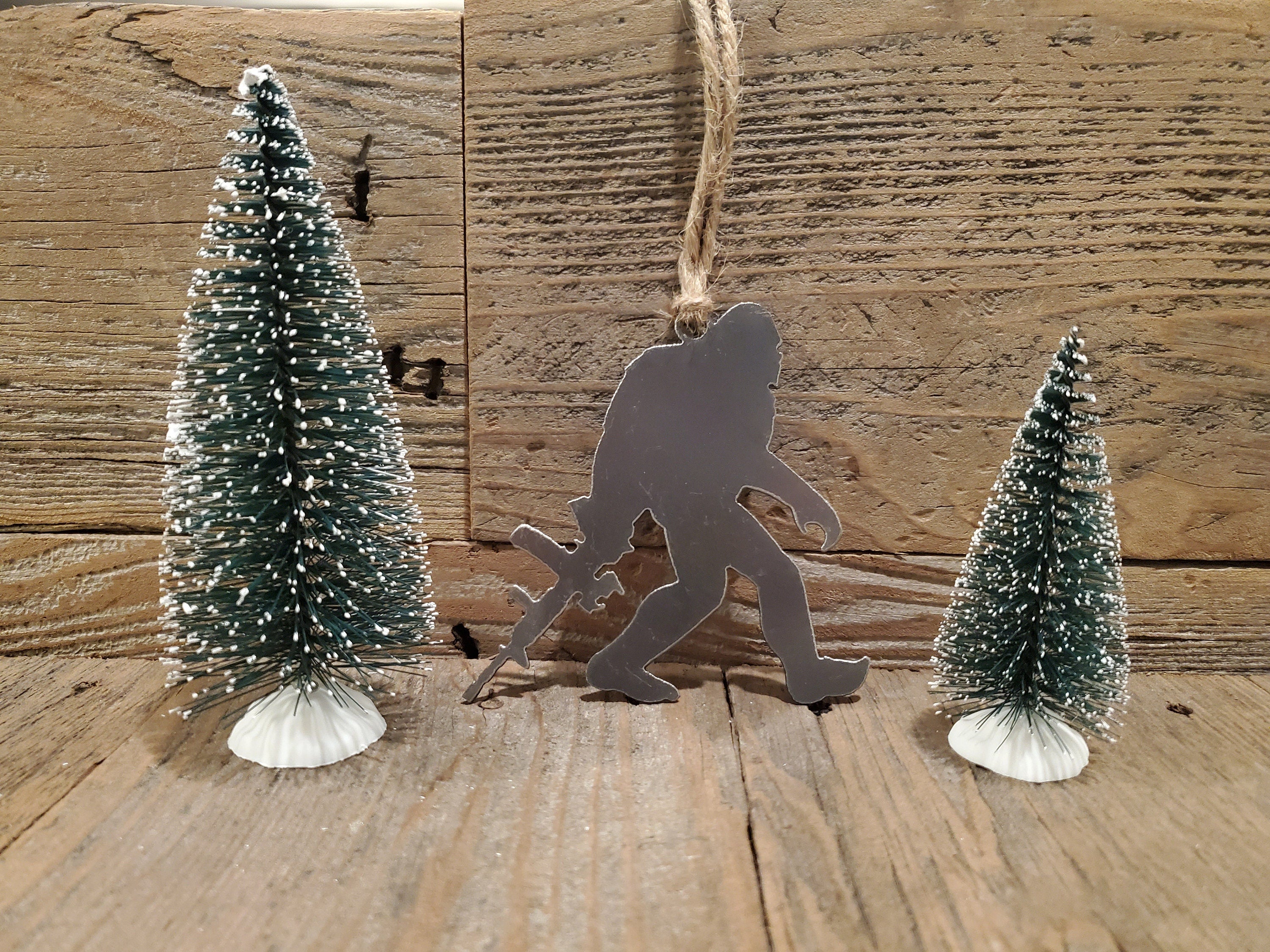 Bigfoot Sasquatch Yeti Metal Ornaments
