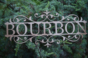 Custom Metal Flourished Garden sign