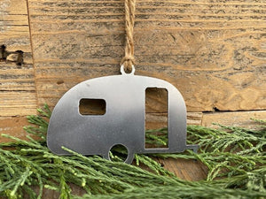 Vintage Camper Metal Ornament