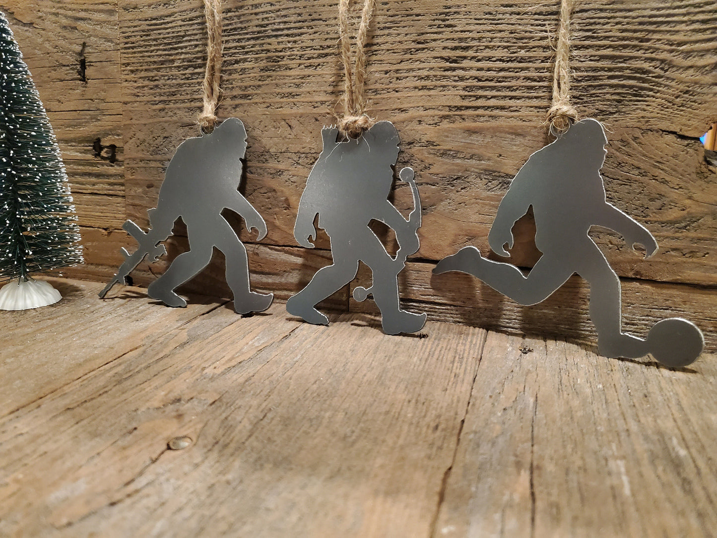 Bigfoot Sasquatch Yeti Metal Ornaments