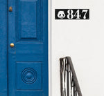 Load image into Gallery viewer, Panda Theme Horizontal Home Address Sign
