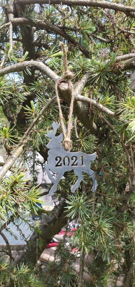 Metal Reindeer Ornament