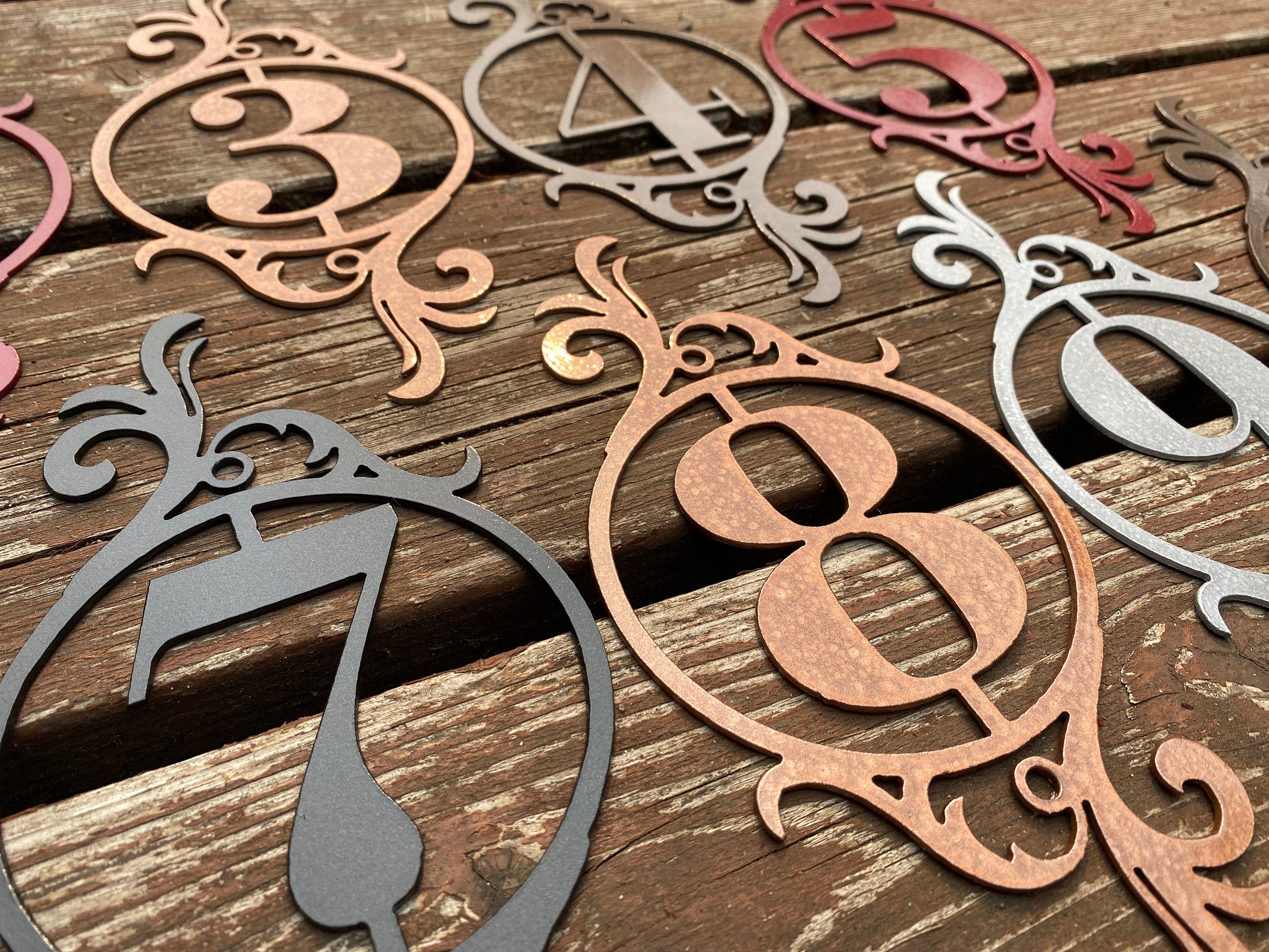 Monogram Style Address Sign