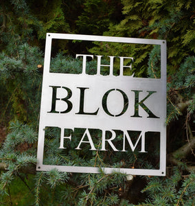 Personalized Metal Farm Sign